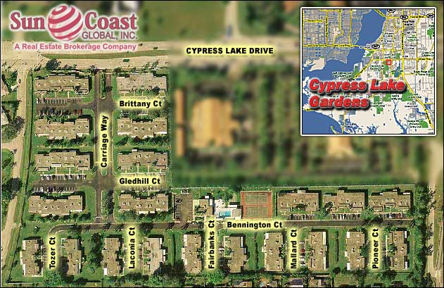 Cypress Lake Gardens Overhead Map
